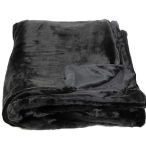 AVIVA STANOFF Black Bear Faux Fur Throw 50X70”